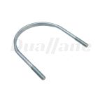Freightliner U-Bolt Clamp, 5-Inch, Zinc, Flatened | 23-09459-005