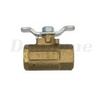 Parker Hannifin Tee Handle Valve, 1/2 Female x Female | V500P8 04