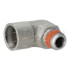 Volvo 90 Degree Low Pressure Adapter, 3/8 NPTF Male to 15mm Female | 21866813