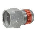 Volvo Straight Low Pressure Adapter, 1/2 NPTF Male to 15mm Female | 21866811