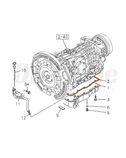 Isuzu NPR 2011-2015 Transmission Oil Pan Gasket | 8980840120