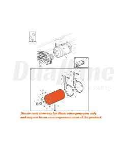 Volvo 9.4L 10.5 inch Diameter Air Tank | 22945956