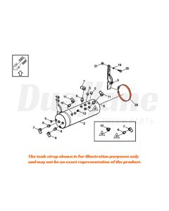 Volvo Air Tank Strap | 23965626