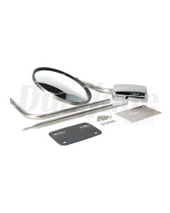 Alliance 8 1/2 in. Hood Mount Stainless Steel Mirror Assembly | N74B 60171