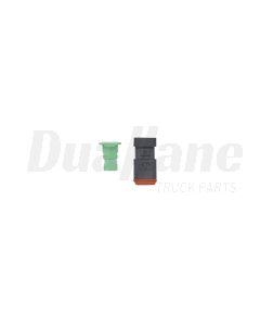 Caterpillar Black 2-Way Plug Connector | 1552270