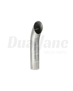 Freightliner 4 Inch Curved Plain Exhaust Tip, 20 Inch | 04-24461-020