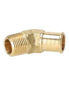 Freightliner 45-Degree Fitting, 1/2 NPT X 3/4 Hose | 23-12386-012