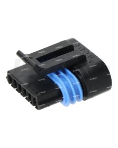 Freightliner 6 Cavity Plug, Metri Pack 150.2 Pull to Seat, PAC, Black | 23-13142-605
