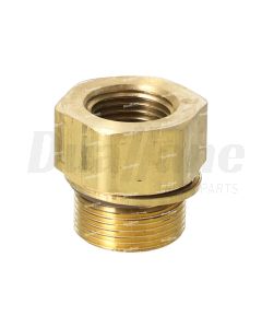 Freightliner Adapter - M26X1.5 F/S TO1/2 FPT, Brass | 23-12536-004