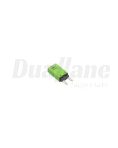 Freightliner Circuit Breaker - 30 AMP, T2, Mini, 14 Volt, Light Green | 23-13126-230