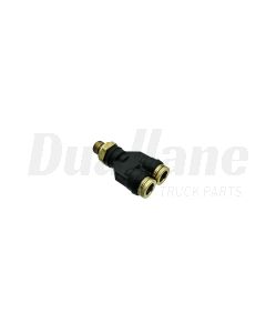 Freightliner Connector - Y, (2) 3/8 PTC X M12 O-ring | 23-14561-001