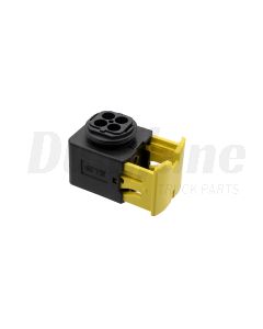 Freightliner Multi-Purpose Wiring Terminal - ECU/Device, Female, Black, Plug, 4 Cavity Count | 23-13149-408