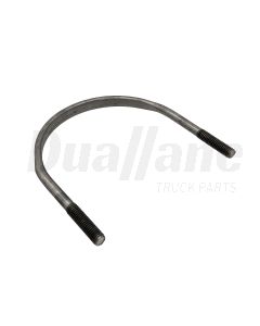 Freightliner U-Bolt Clamp, 5 Inch, Stainless Steel, Flatened | 23-09459-006