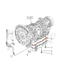 Isuzu NPR 2011-2015 Transmission Oil Pan Gasket | 8980840120