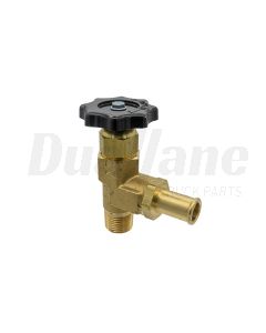 Parker Hannifin Brass Truck Valve with Round Handle, 5/8" Hose Barb x 1/2" Male Thread | SV404P 10 8