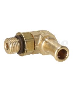 Parker Hannifin Elbow - 7/16 -20, 3/8hose, 90, Brass | 1695HB64