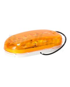 Signal-Stat Incandescent, Yellow Rectangular, 2 Bulb, Permastat, Clearance / Marker Light, P2, Bracket, 12V | 1259A