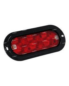Truck-Lite 60 Series LED Oval Stop/Turn/Tail & Back-Up, Black Flush Mount Hardwired Light - Red | 60559R