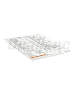 Volvo Fuse and Relay Center Decal | 23692294