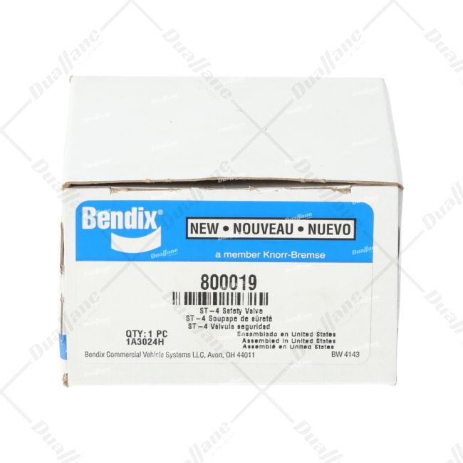 Bendix ST-4 Safety Valve | 800019 [for only|| Duallane Truck Parts