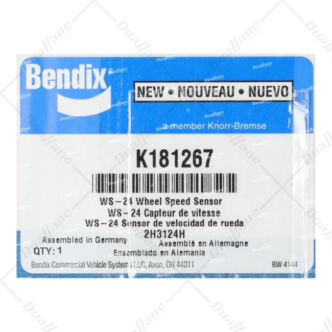 Order Bendix WS-24 Wheel Speed Sensor | K181267 for only
