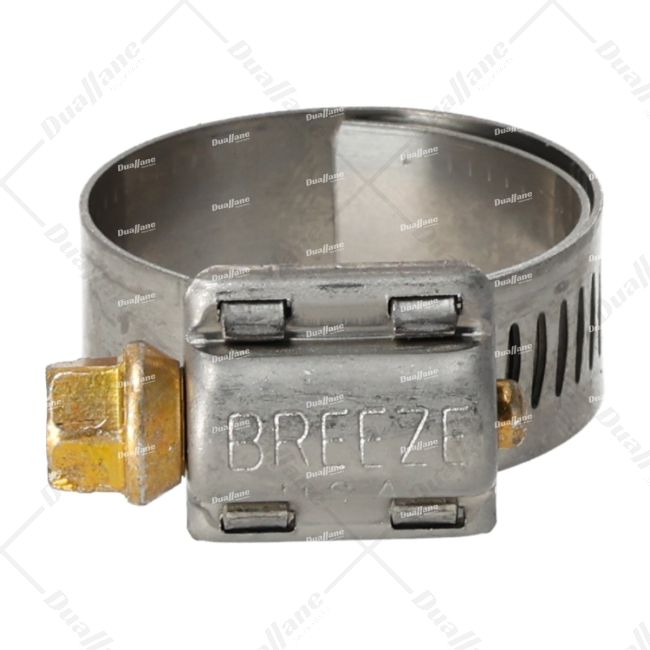 Hose Clamp, Stainless Steel, Worm-Drive, SAE Size 12 (13-32mm) , Pack Of 10 - View #4