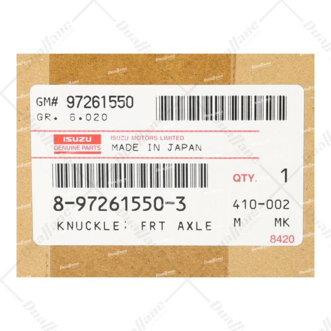 Purchase Isuzu Front Axle Steering Knuckle, Left | 8972615503 for