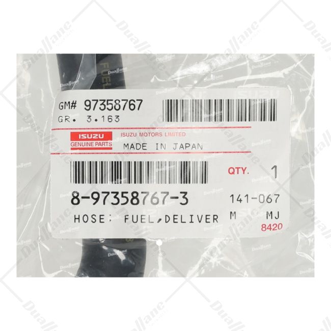 Order Isuzu Fuel Delivery Hose | 8973587673 for $54.75 at Duallane
