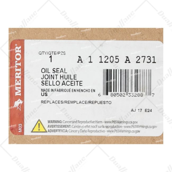Purchase Meritor Oil Seal Assembly | A1 1205A2731 for $72.00 at