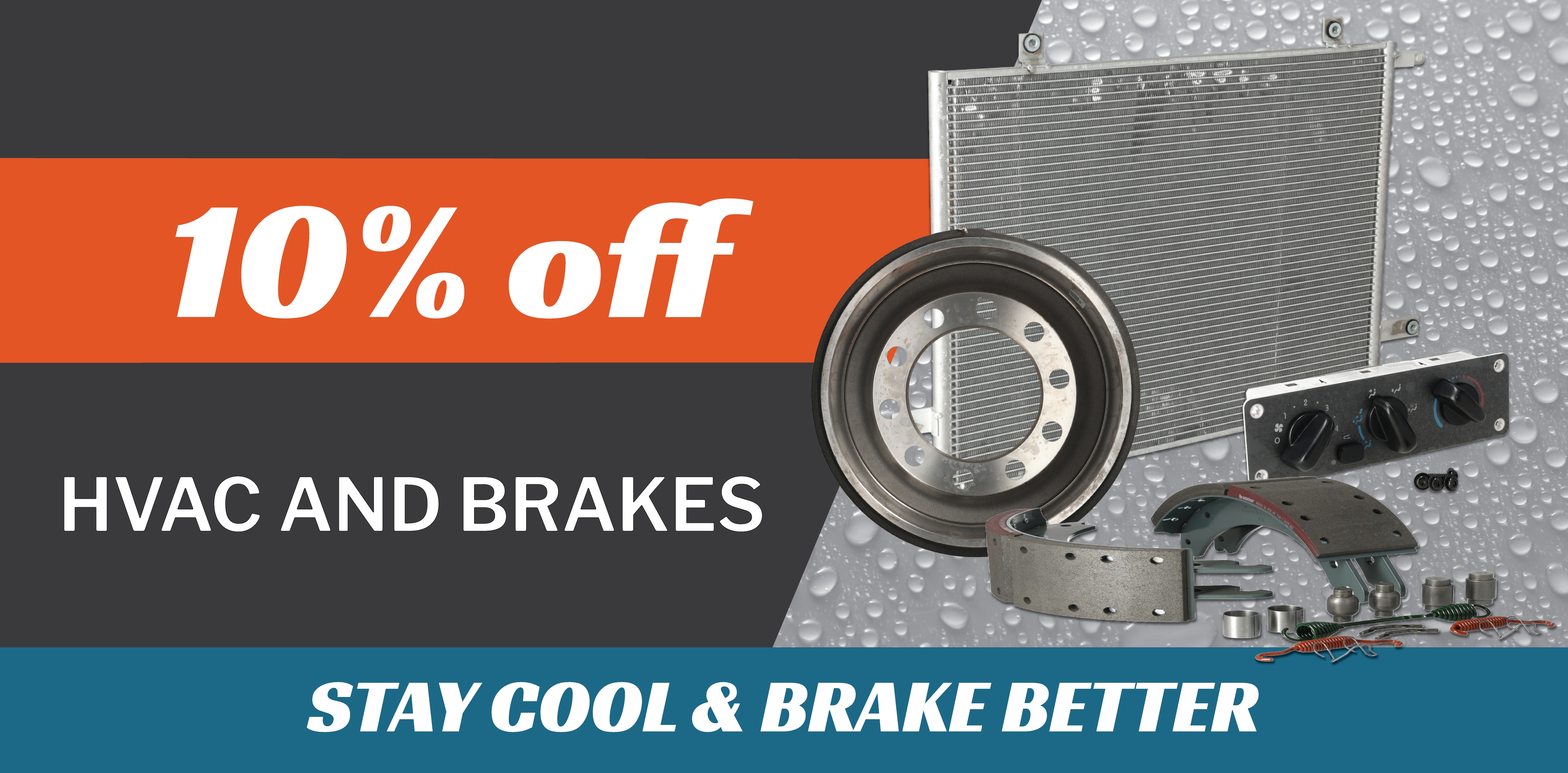 Save 10% on all HVAC and Brakes